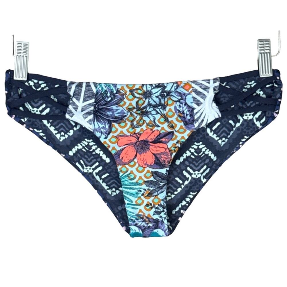 New Maaji Foxy Lady Reversible Hipster Bikini Bottoms Size Medium